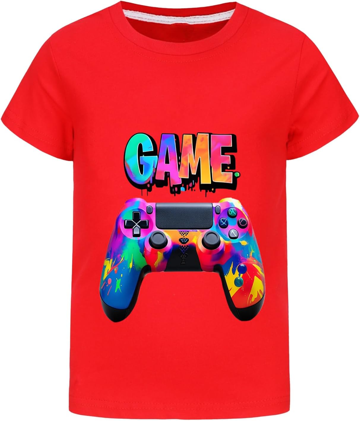 Boys' Gaming Fans Short Sleeve Clothes Set 100% Cotton Crewneck Tee 2-Piece Outfit T-Shirt and Pants Sizes 5-13 Years