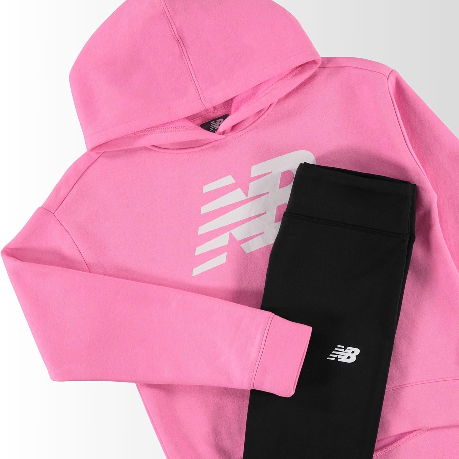 Girls Athletic 2 Piece – Pullover Hoodie & Fleece-Lined Leggings Sweatsuit Set, Soft Performance Activewear