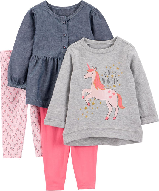Girls 4-Piece Playwear Set