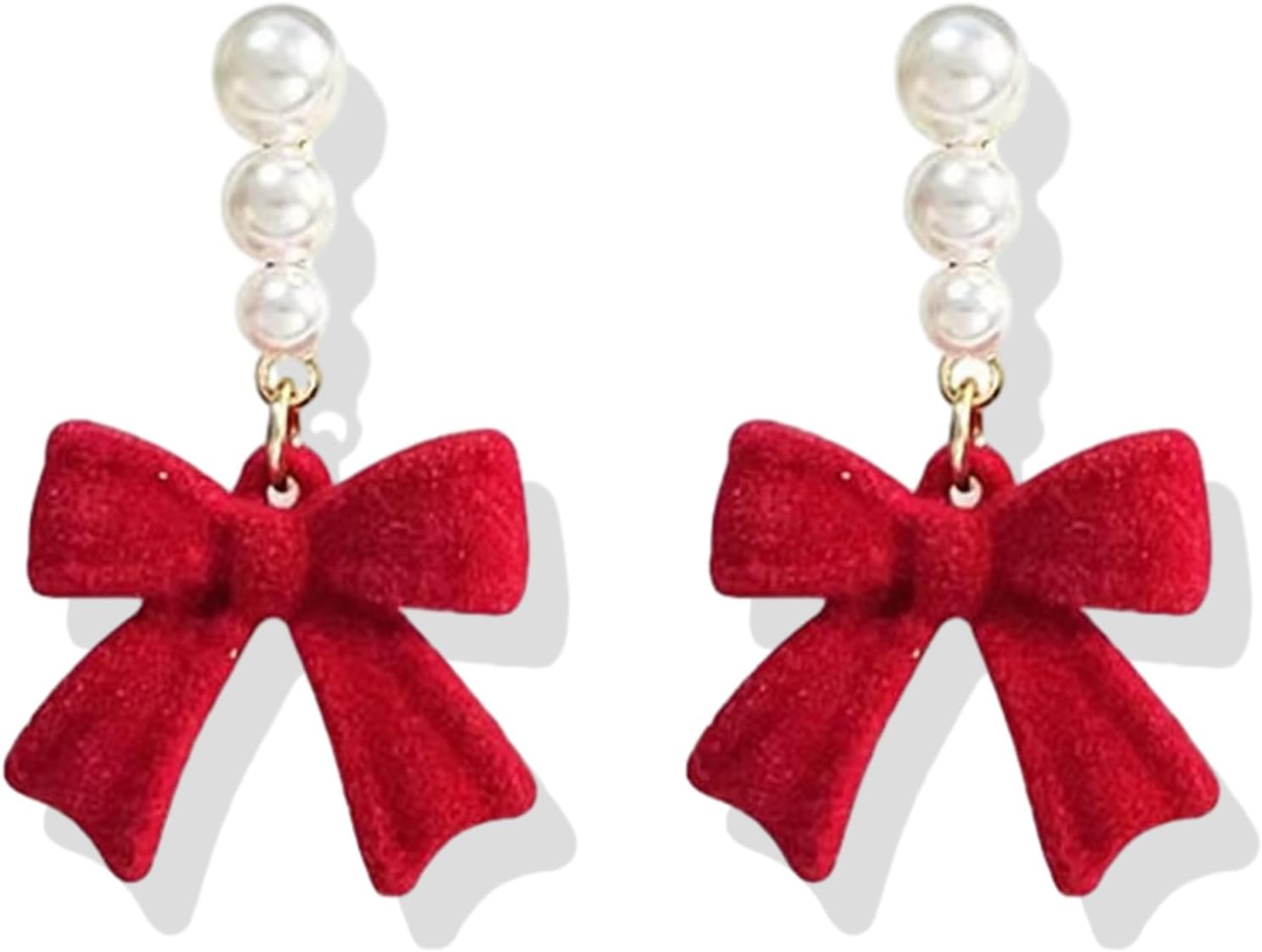 Charming Christmas Earrings Set for Women - Delightful Stocking Stuffers with Festive Bow, Bell, Tree, and Snowflake Dangles for Your Holiday Jewelry Collection!