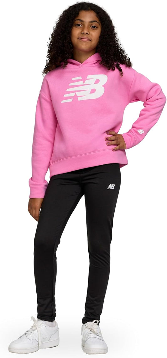 Girls Athletic 2 Piece – Pullover Hoodie & Fleece-Lined Leggings Sweatsuit Set, Soft Performance Activewear