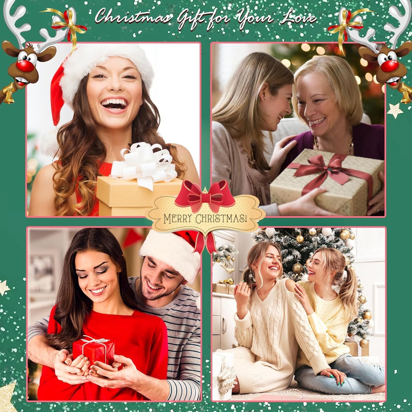 Charming Christmas Earrings Set for Women - Delightful Stocking Stuffers with Festive Bow, Bell, Tree, and Snowflake Dangles for Your Holiday Jewelry Collection!